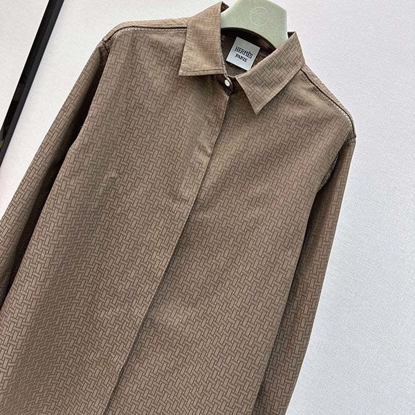 確保済み エルメス モチーフ メンズライク シャツ erh93401